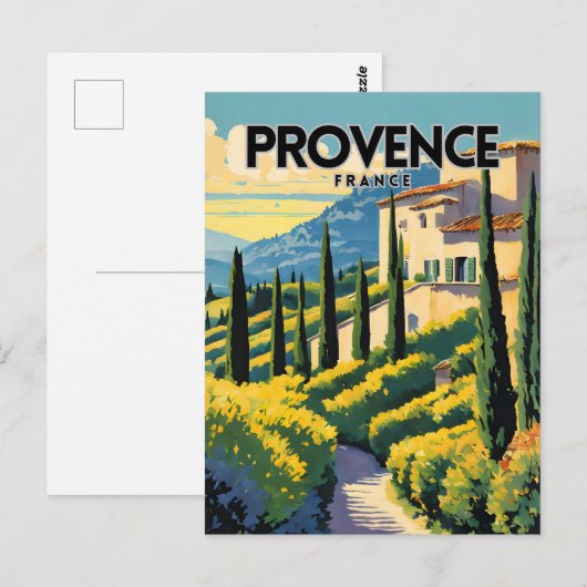 Provence France Briefkaart (Voorkant / Achterkant)