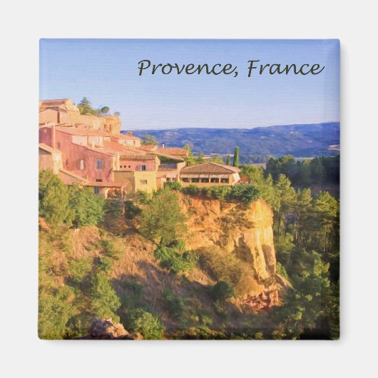 Provence, France Village Magnet (Voorkant)