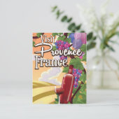 Provence France Vineyeard-reisposter Briefkaart (Staand voorkant)