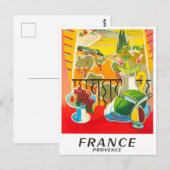 Provence France vintage Briefkaart (Voorkant / Achterkant)