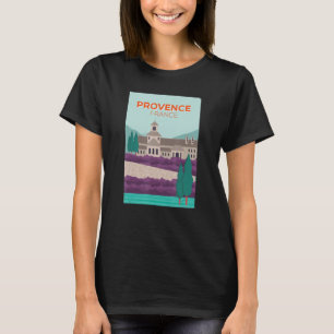 Provence Frankrijk Afbeelding Illustratie Lavendel T-shirt