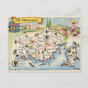 Provence Frankrijk Ansichtkaart Briefkaart