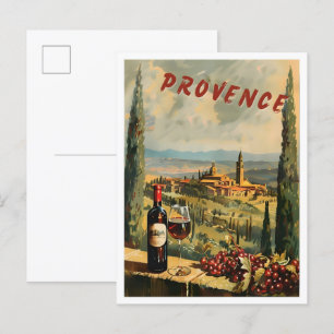 Provence Frankrijk Classic Art Retro Vintage Reize Briefkaart