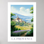 Provence - Frankrijk - illustratie Poster (Voorkant)