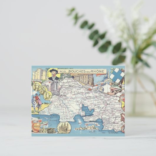 Provence Frankrijk kaart (Staand voorkant)