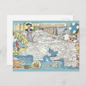 Provence Frankrijk  kaart (Voorkant / Achterkant)