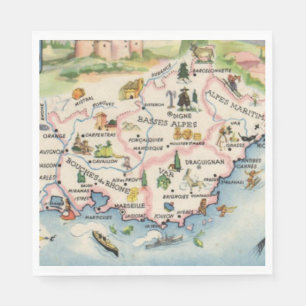 Provence Frankrijk Kaart Servet