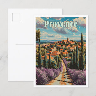 Provence Frankrijk Kunst Vintage Reizen Briefkaart