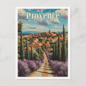 Provence Frankrijk Kunst Vintage Reizen Briefkaart (Voorkant)