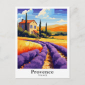 Provence Frankrijk Kunst Vintage Reizen Illustrati Briefkaart (Voorkant)