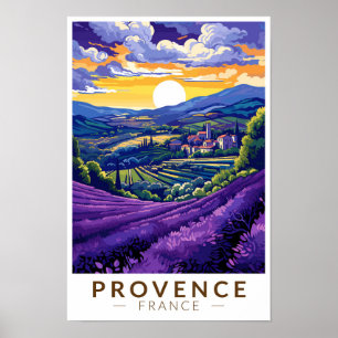 Provence Frankrijk Lavendel Reis Kunst Vintage Poster