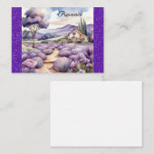 Provence Frankrijk Lavendel veld Waterverf Notitiekaartje (Voorkant / Achterkant)
