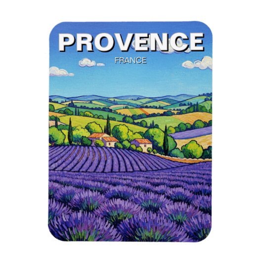 Provence Frankrijk Lavendelvelden Reizen Magneet (Verticaal)