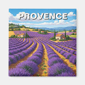 Provence Frankrijk Lavender Fields Travel Magneet (Voorkant)