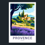 Provence Frankrijk Reisprint Poster<br><div class="desc">Mooie moderne print ter ere van Provence Frankrijk.</div>