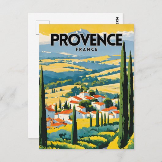 Provence Frankrijk Reizen Briefkaart (Voorkant / Achterkant)