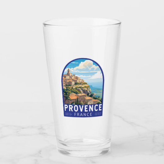 Provence Frankrijk Reizen Kunst Vintage Glas (Voorkant)