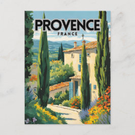 Provence Frankrijk Travel Poster Briefkaart