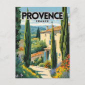Provence Frankrijk Travel Poster Briefkaart (Voorkant)
