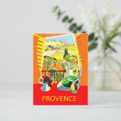 Provence, Frankrijk, uitzicht vanuit het raam, vin Briefkaart (Staand voorkant)