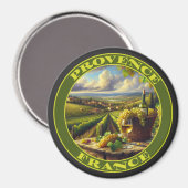 Provence Frankrijk Wijnland Magneet (Voorkant / Achterkant)