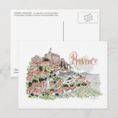 Provence Gordes-postkaart Briefkaart (Voorkant / Achterkant)