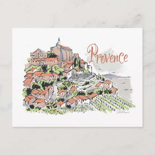 Provence Gordes-postkaart Briefkaart (Voorkant)