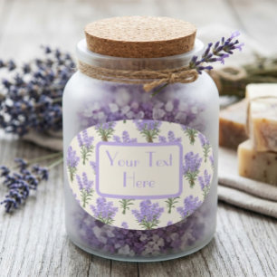 Provence Lavendel Bossen Ovale Sticker