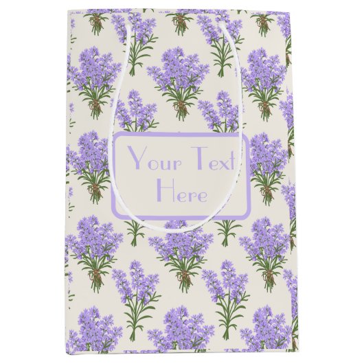 Provence Lavendel Bunches Gift Bag Medium Cadeauzakje (Voorkant)