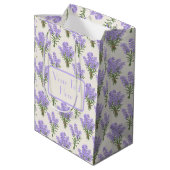Provence Lavendel Bunches Gift Bag Medium Cadeauzakje (Achterkant Gekanteld)
