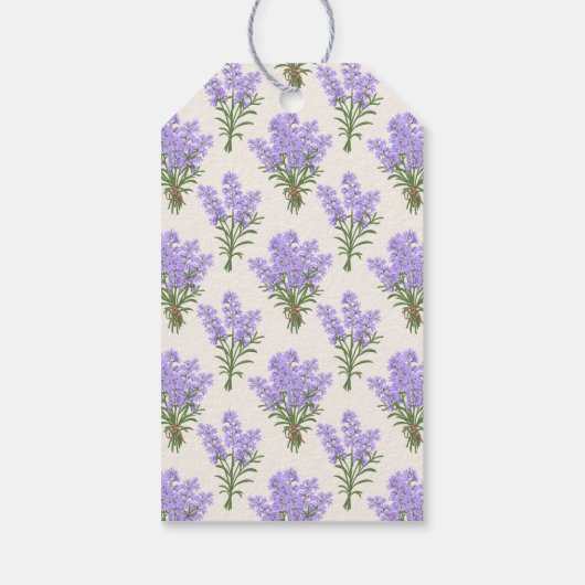 Provence Lavendel Bunches Gift Label Cadeaulabel (Achterkant)