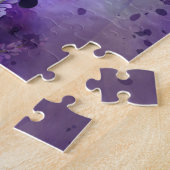 Provence Lavendel: Waterverf veld Legpuzzel (Zijkant)