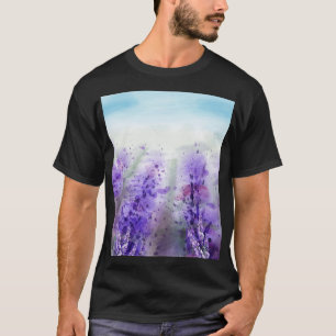 Provence Lavendel: Waterverf veld T-shirt