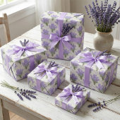 Provence lavendeltrossen inpakpapier