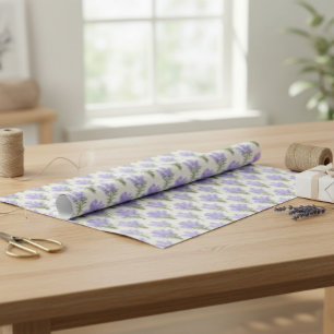 Provence lavendeltrossen inpakpapier