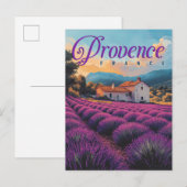 Provence lavendelvelden reizen Briefkaart (Voorkant / Achterkant)
