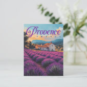 Provence lavendelvelden reizen Briefkaart (Staand voorkant)