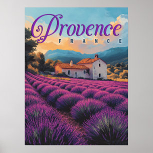  Provence lavendelvelden reizen Poster