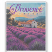  Provence lavendelvelden reizen Sticker (Voorkant)