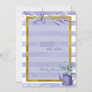 Provence Lavender Paars Flower SAVE the Date