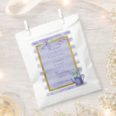 Provence Lavender Paarse Flower Floral Wedding Bedankzakje (Geknipt)