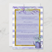 Provence Lavender Paarse Flower Floral Wedding Kaart (Voorkant)