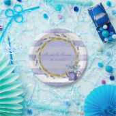 Provence Lavender Paarse Flower Floral Wedding Papieren Bordje (Feest)