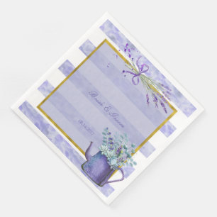 Provence Lavender Paarse Flower Floral Wedding Servet