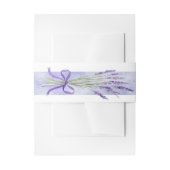 Provence Lavender Paarse Flower Floral Wedding Uitnodigingen Wikkel (Voorkant Voorbeeld)
