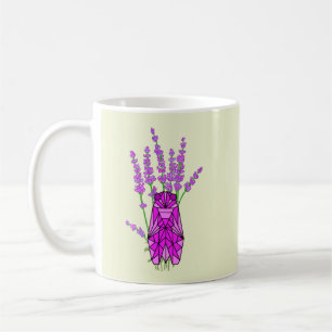 Provence met cicade en lavendel op koffiekopje. koffiemok
