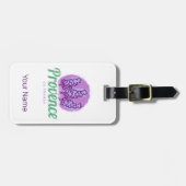 Provence Retro Lavendel Franse Riviera Frankrijk Bagagelabel (Voorkant horizontaal)