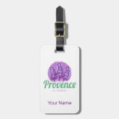 Provence Retro Lavendel Franse Riviera Frankrijk Bagagelabel (Voorkant verticaal)