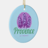Provence Retro Lavender French Riviera Frankrijk Keramisch Ornament (Rechts)