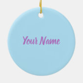 Provence Retro Lavender French Riviera Frankrijk Keramisch Ornament (Achterkant)